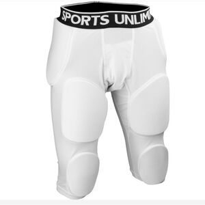 Sports Unlimited Omaha 7 Pad Integrated Adult Football Girdle for Men, NWT